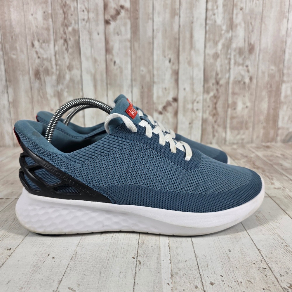 Kizik Athens Harbor Blue Hands-Free Slip-On Sneakers Womens 10 Wide 2E Mens 8.5